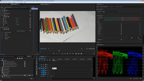 Цветокоррекция в Adobe Premiere Pro