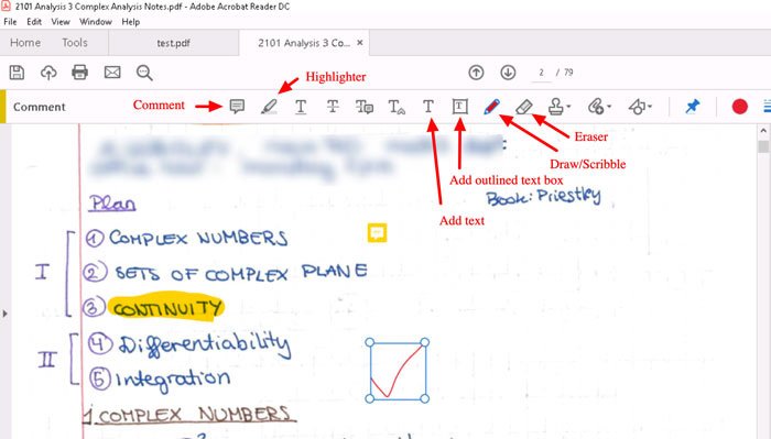 Аннотации в Adobe Acrobat Reader