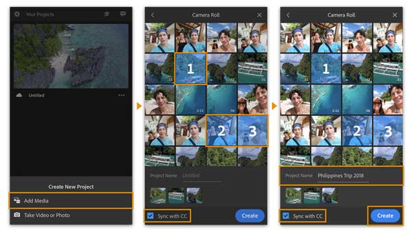 Adobe Premiere Rush для мобильного монтажа
