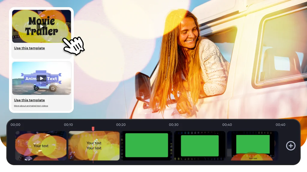 Шаблонный режим Fastreel с готовыми сценами и Use this template