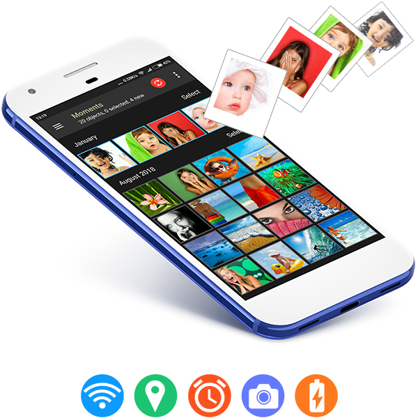 PhotoSync: автопередача новых фото и видео