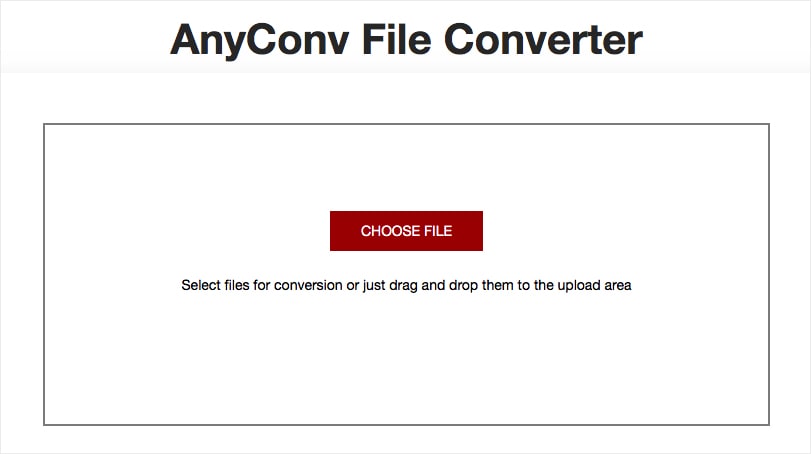 Выбор файла в AnyConv