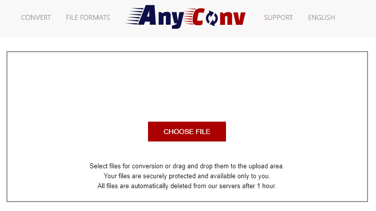 AnyConv для преобразования MP3 в MIDI