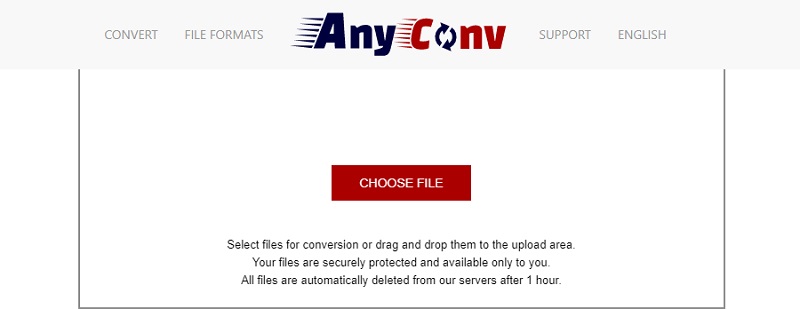AnyConv: загрузка файла