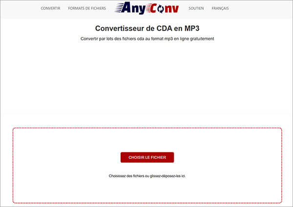 Интерфейс AnyConv для CDA в MP3