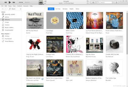 Интерфейс iTunes 12