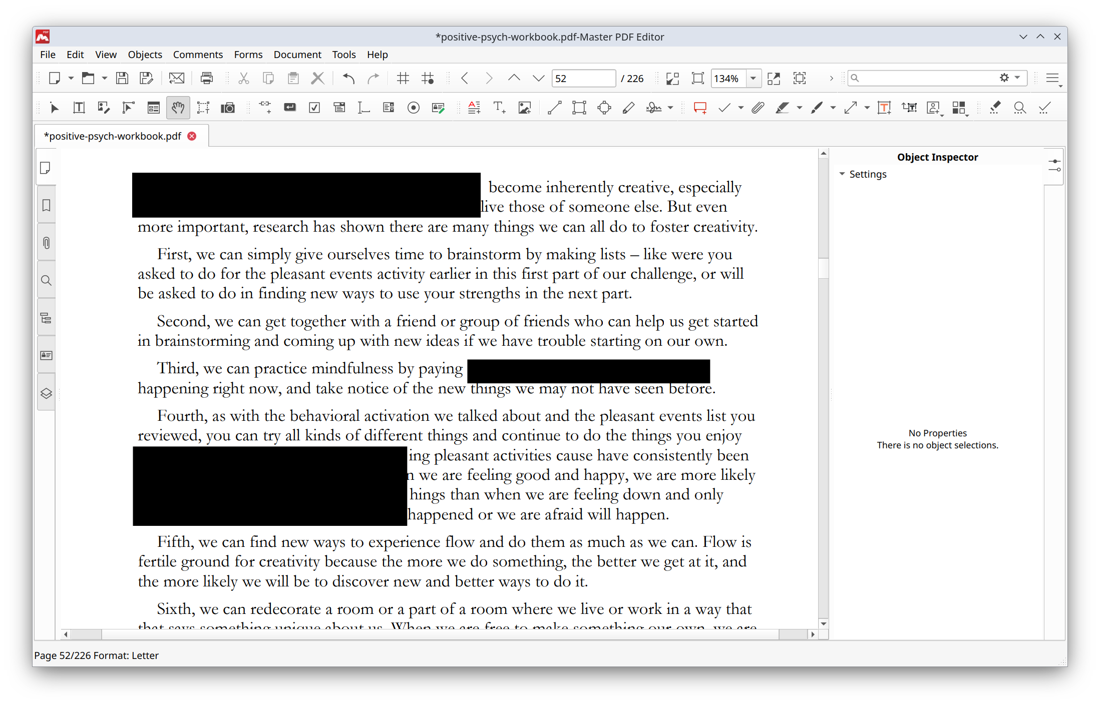 Master PDF Editor: применение редактуры