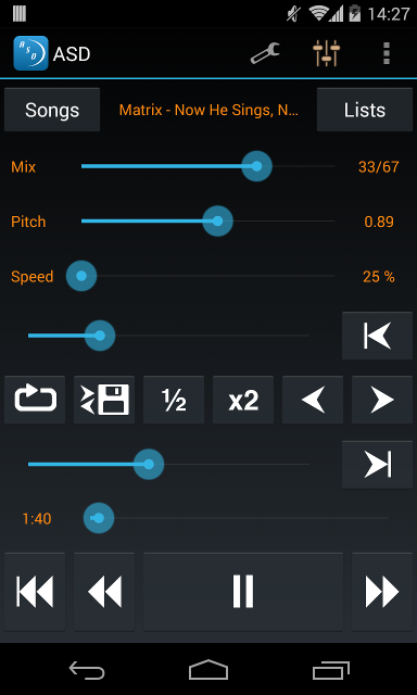 Amazing Slow Downer на Android