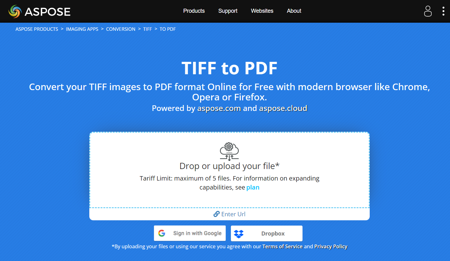 Aspose TIFF to PDF