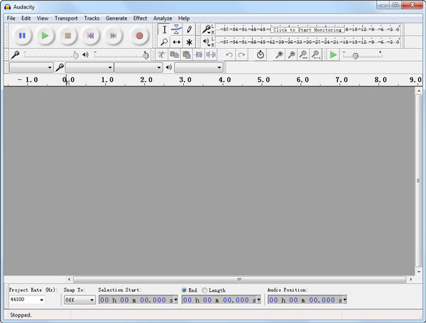 Audacity на компьютере