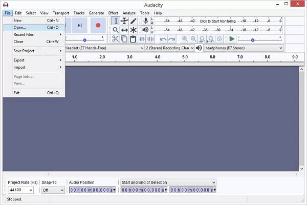 Audacity на macOS: экспорт WAV