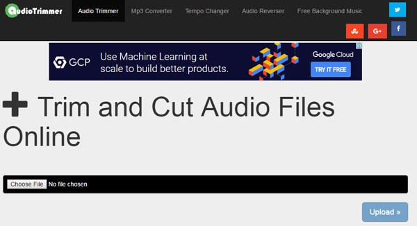 Интерфейс Audio Trimmer