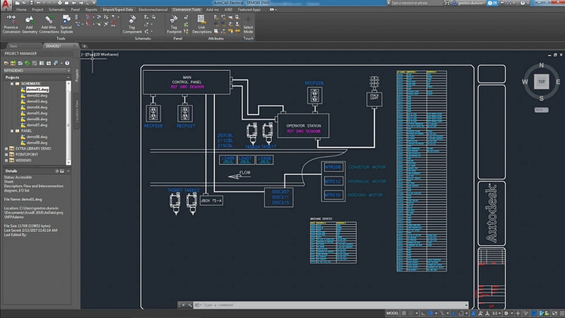 Интерфейс AutoCAD Electrical