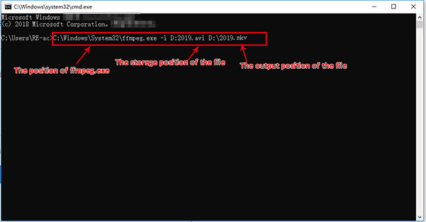 FFmpeg для преобразования AVI в MKV