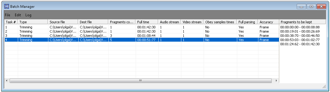 Batch Manager (очередь задач, параметры потоков и точности)