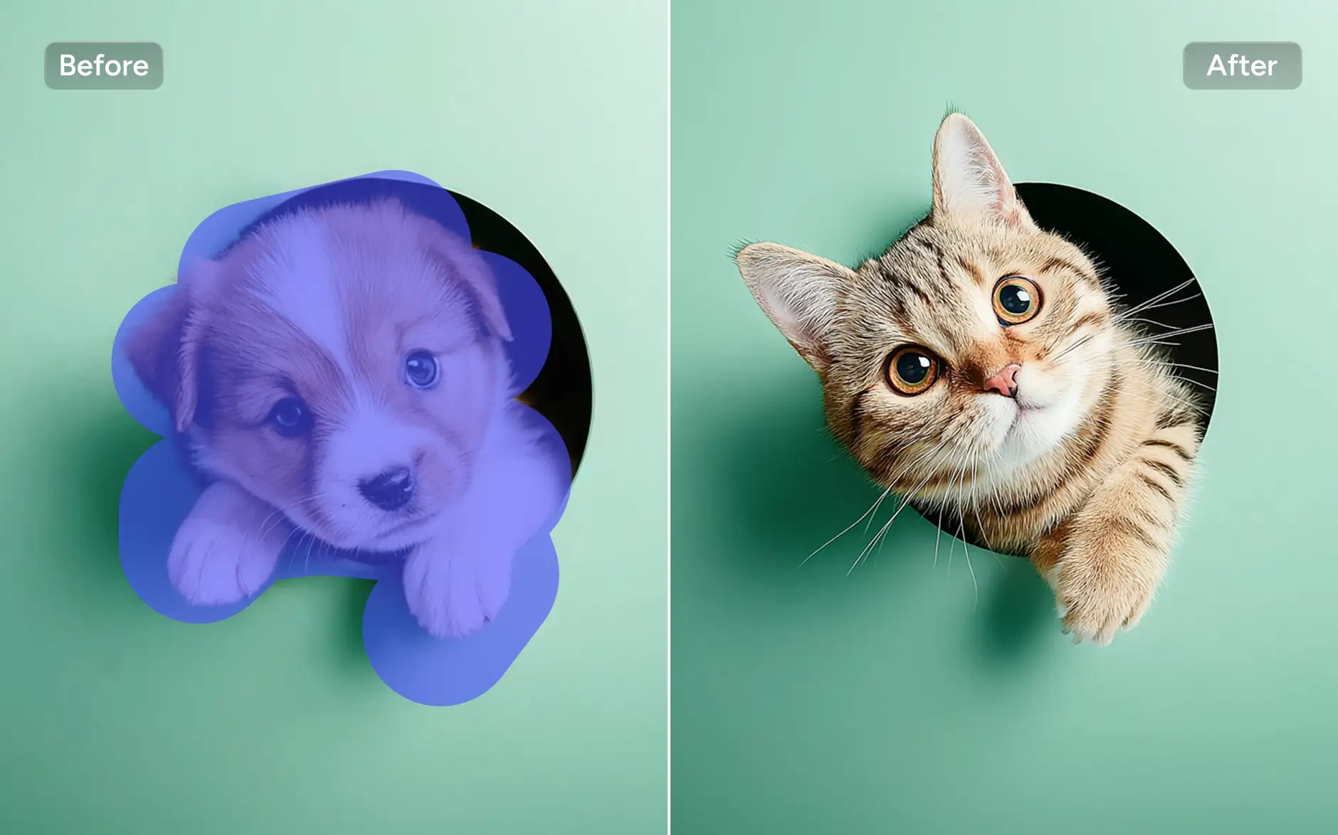 Замена объекта в AI Ease AI Replacer