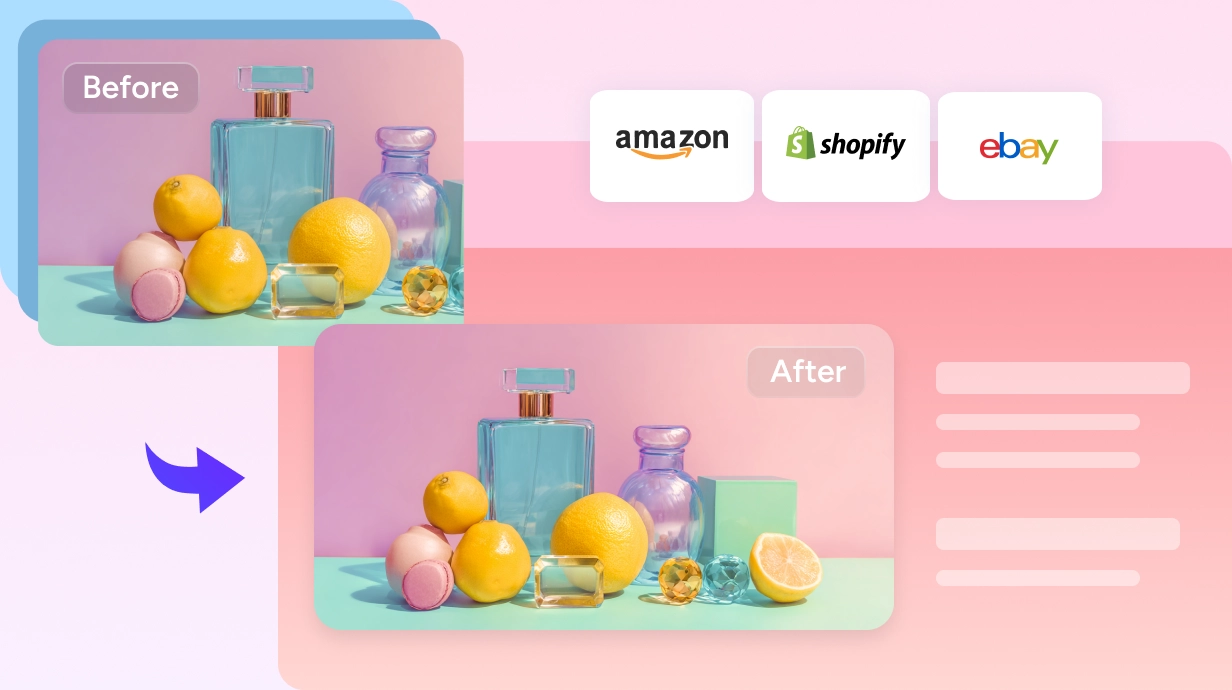 Расширение продуктового изображения в AI Ease AI Extender