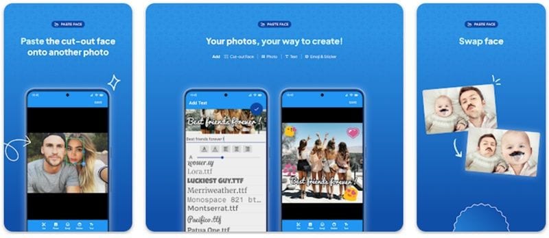 Cupace — ручная замена лица на телефоне