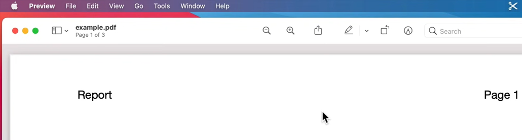 Интерфейс Preview на macOS
