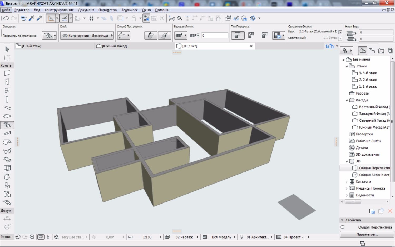 Интерфейс Archicad