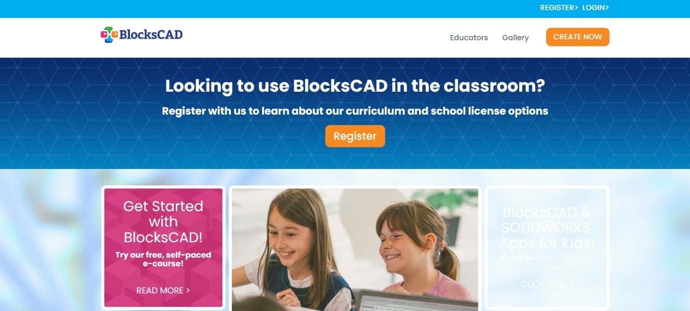 Интерфейс BlocksCAD