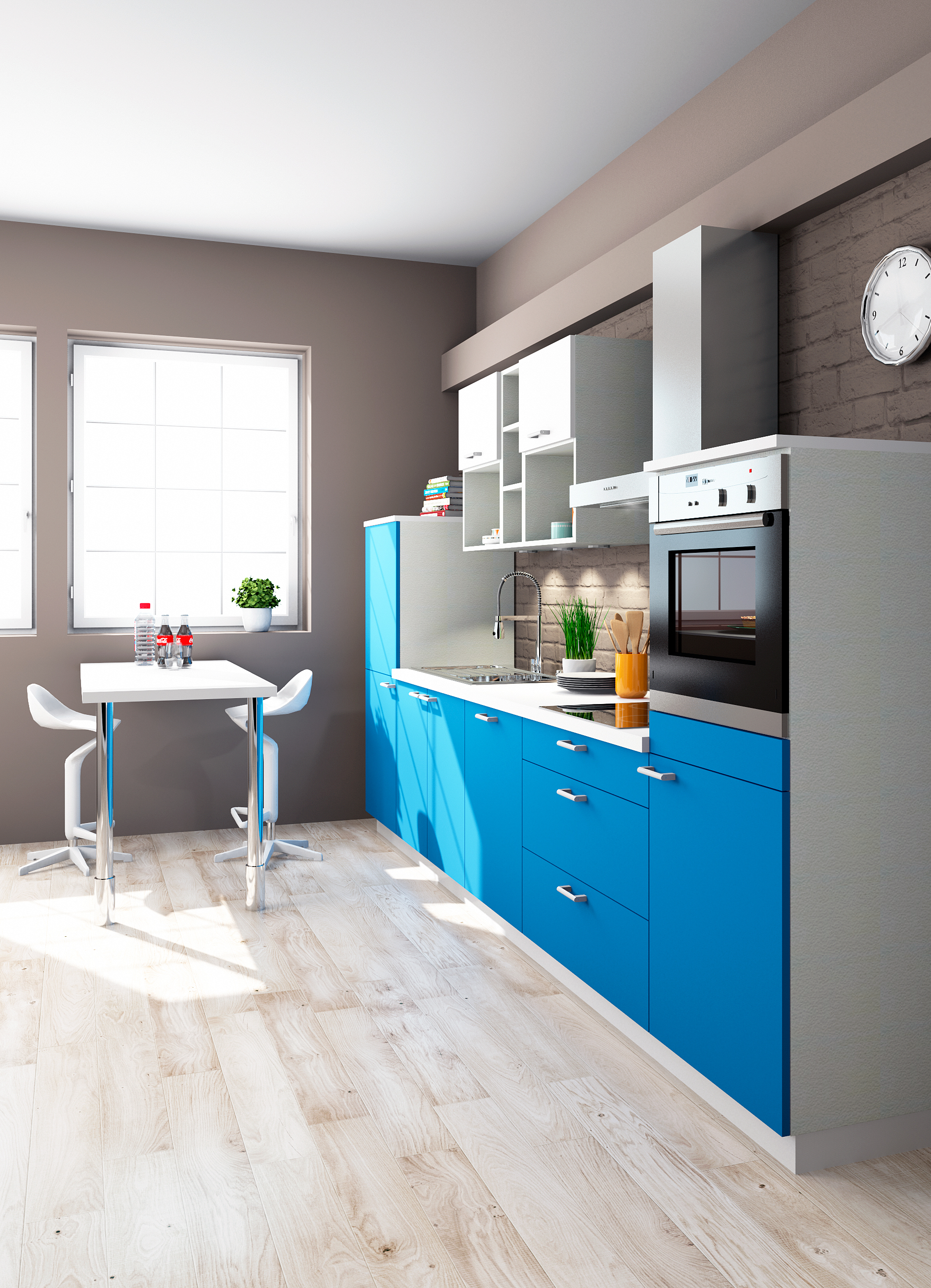 Фотореалистичная визуализация кухни в KitchenDraw