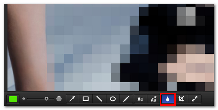 Blur tool в Monosnap для скрытия приватных данных перед отправкой скриншота