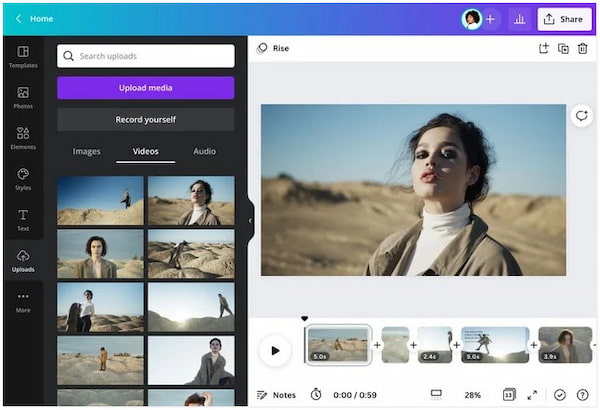 Canva — скриншот интерфейса