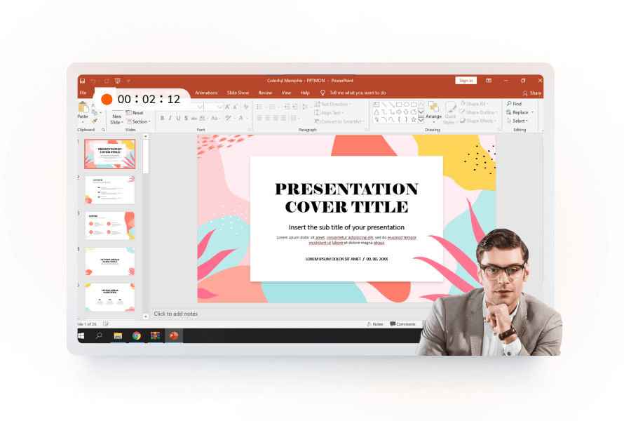 HitPaw Screen Recorder — один из типовых сценариев записи экрана и лекций