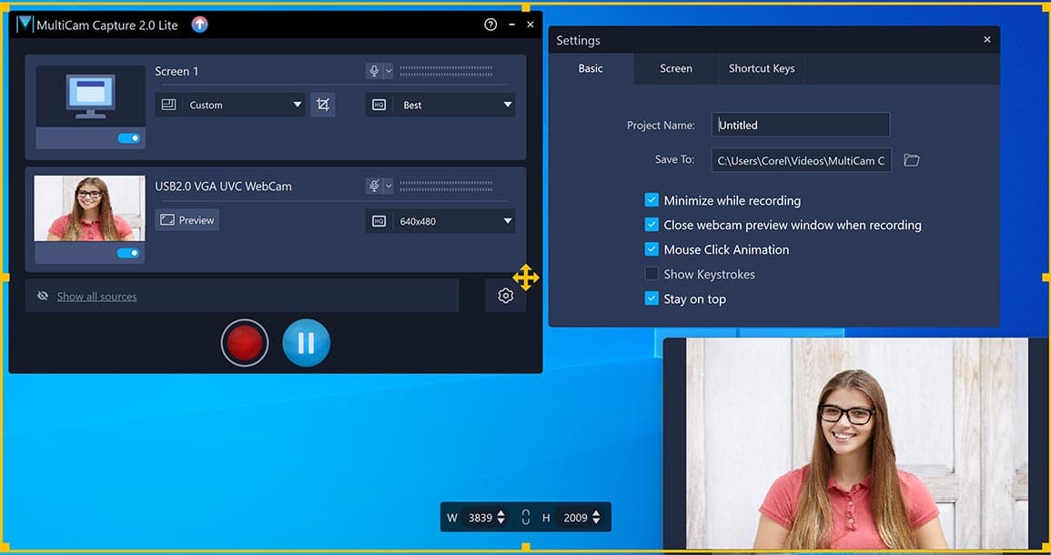 MultiCam Capture в Corel VideoStudio