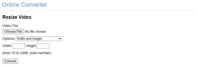 Онлайн-изменение пропорций видео