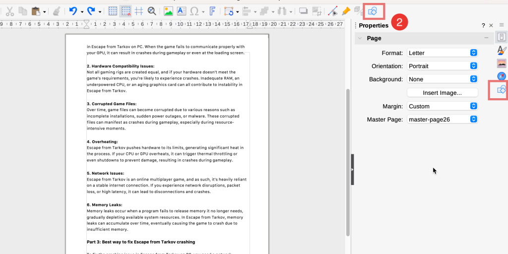 LibreOffice Draw: выбор фигуры для закрытия области в PDF