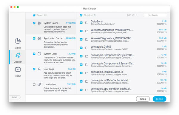 Просмотр найденных данных в System Junk