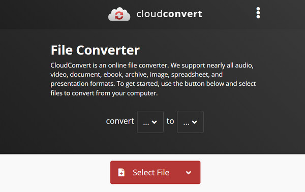 CloudConvert AIFF to MP3