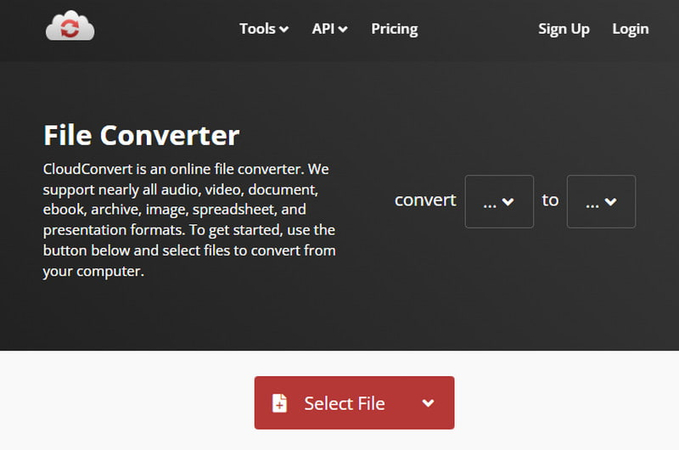 CloudConvert — онлайн-конвертация HEVC в MP4