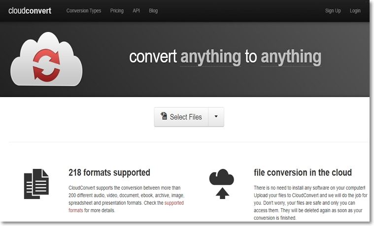 CloudConvert TS в MP4