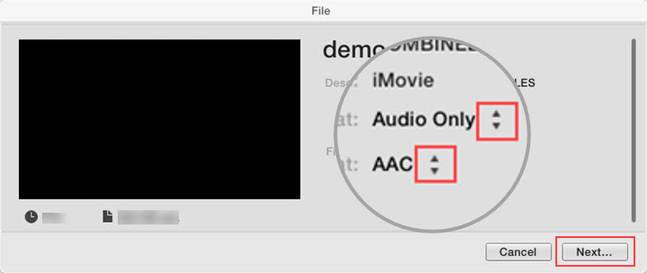 Аудиофрагменты на таймлайне iMovie