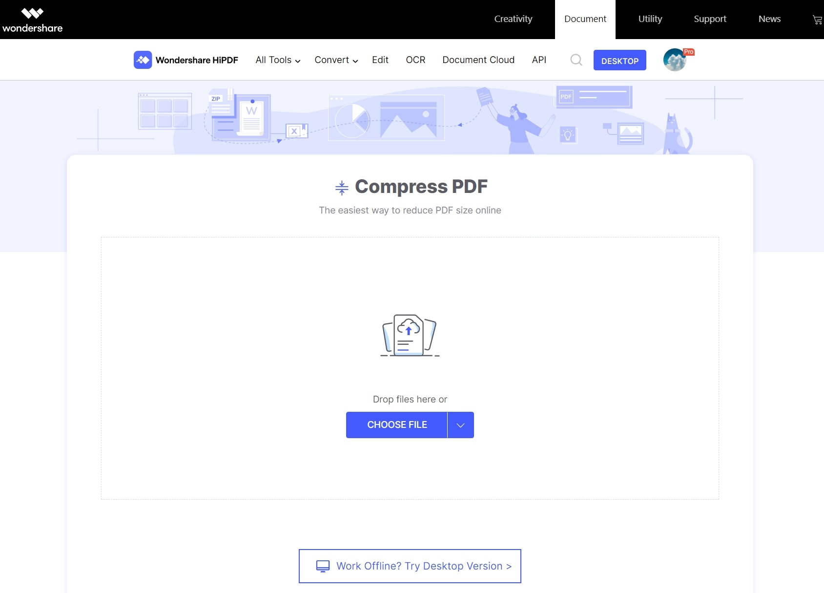 HiPDF Compress PDF