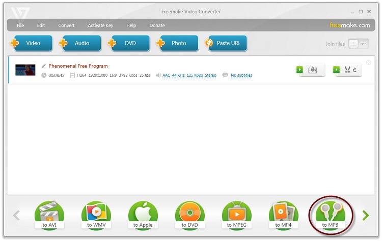 Конвертация FLV в Freemake Video Converter