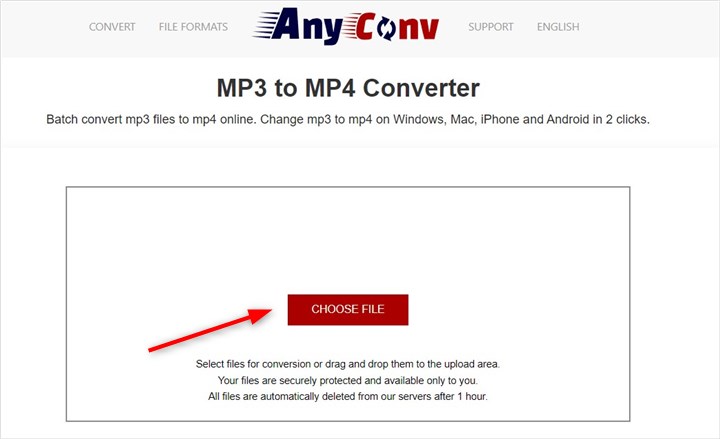AnyConv: быстрый онлайн-способ MP3 в MP4