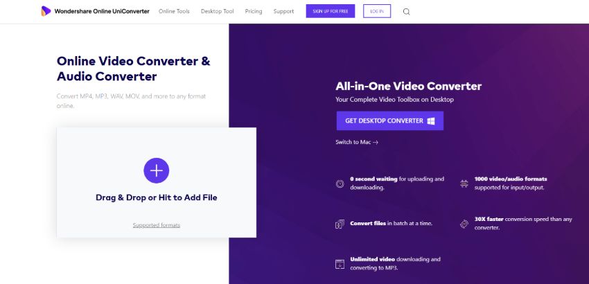 Media.io для MP3 в WMA