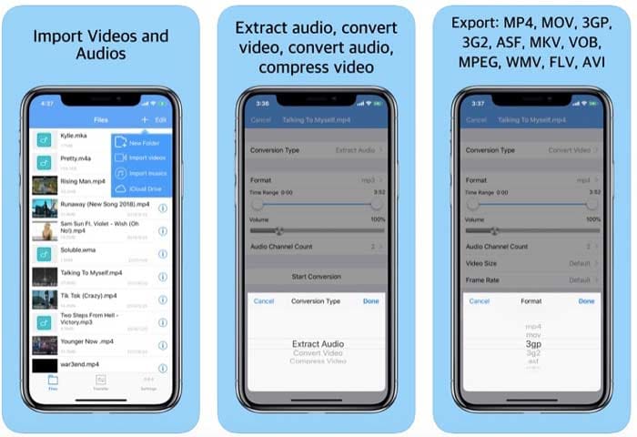Media Converter: MP4 в MP3 на iPhone