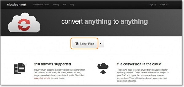 CloudConvert для преобразования OGG в MP3