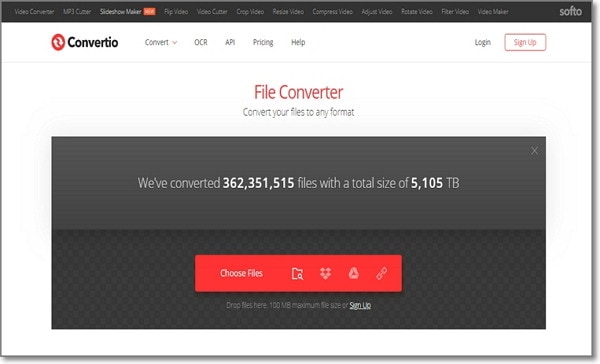 Convertio: конвертация OPUS в MP3