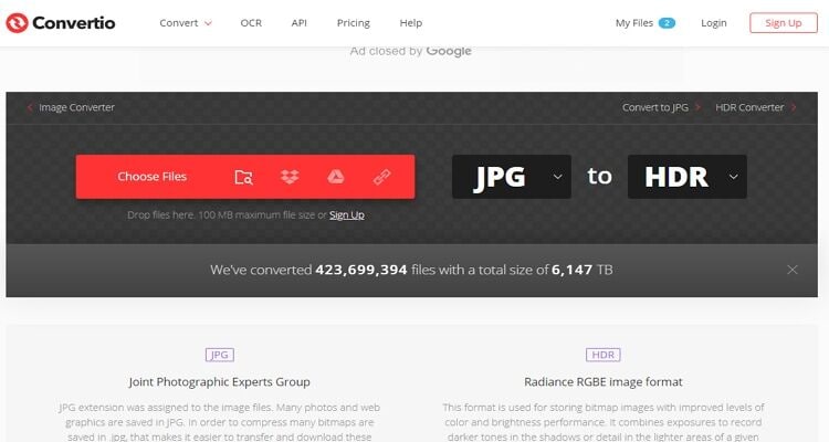 Convertio — онлайн-конвертация RAW