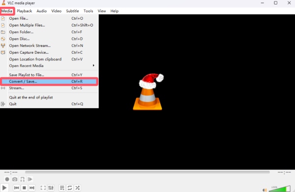 Окно конвертации VLC