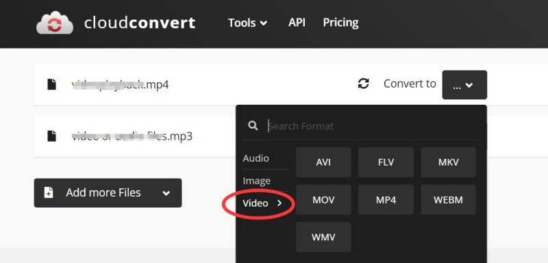 FreeConvert для конвертации видео
