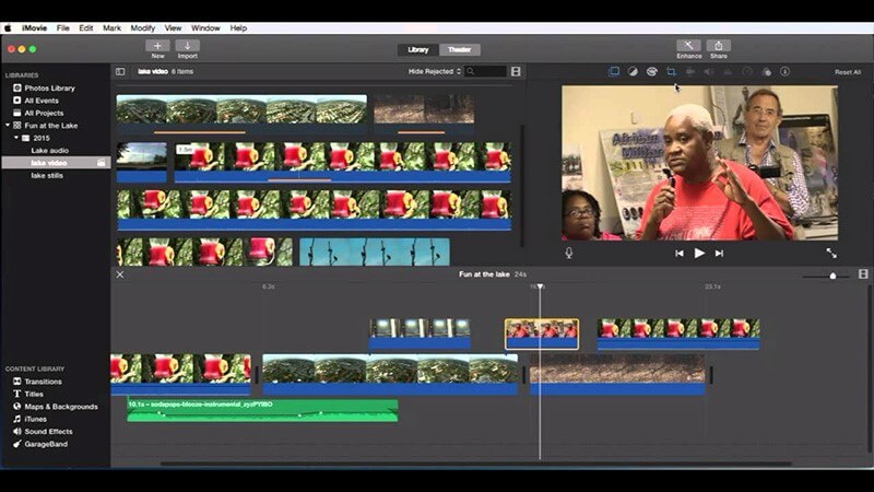 Изменение формата видео через iMovie