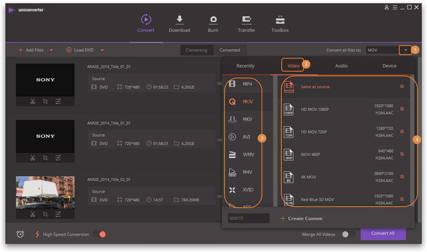 Wondershare UniConverter на macOS