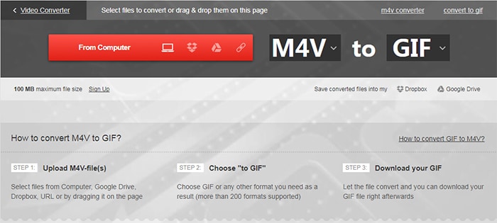 Настройка AVI в Convertio
